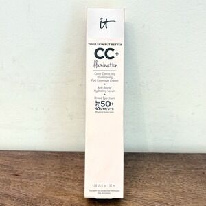 it Cosmetics Skin But Better CC+ Illumination Full Coverage Cream Medium Tan NEW